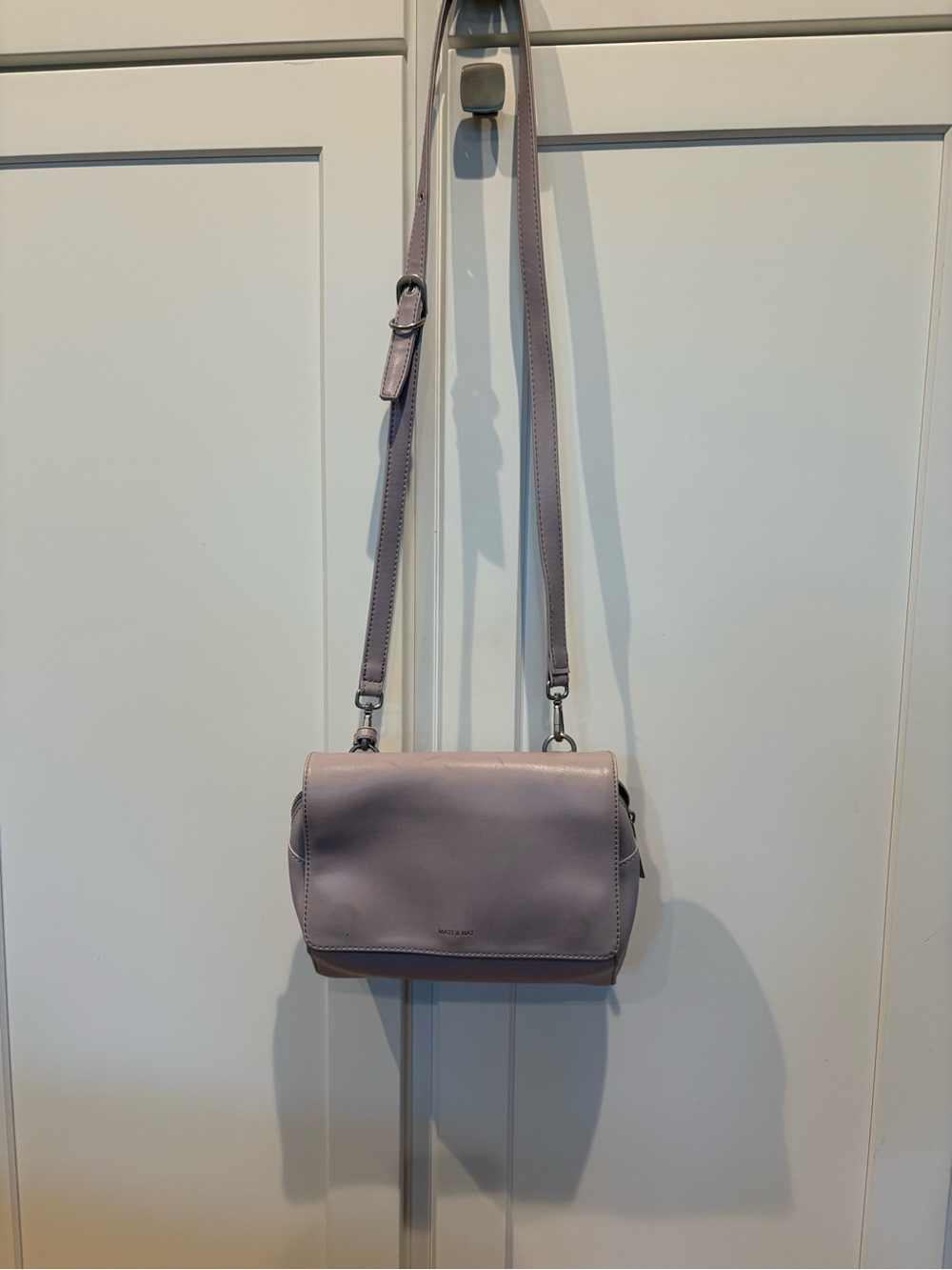 Lavender Crossbody Bag with Adjustable Strap